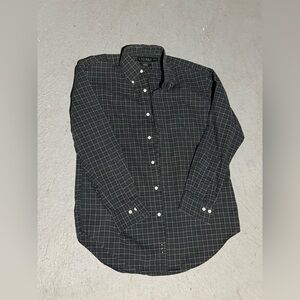 Ralph Lauren men’s classic button down shirt green size 15 1/2 32/33